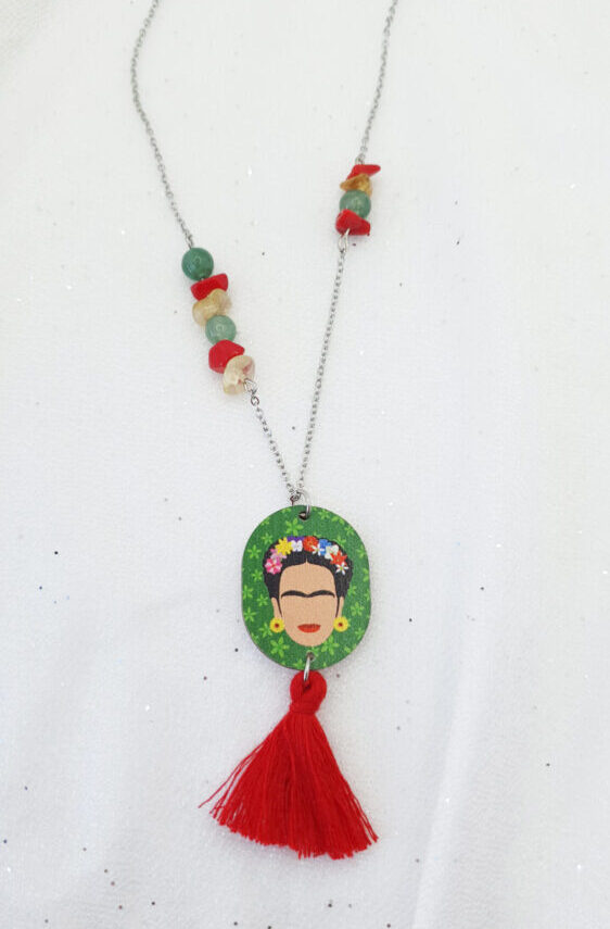 Collar Verde Frida Kahlo