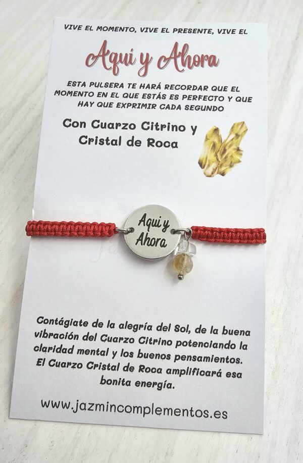 Pulsera Aquí y Ahora Acero