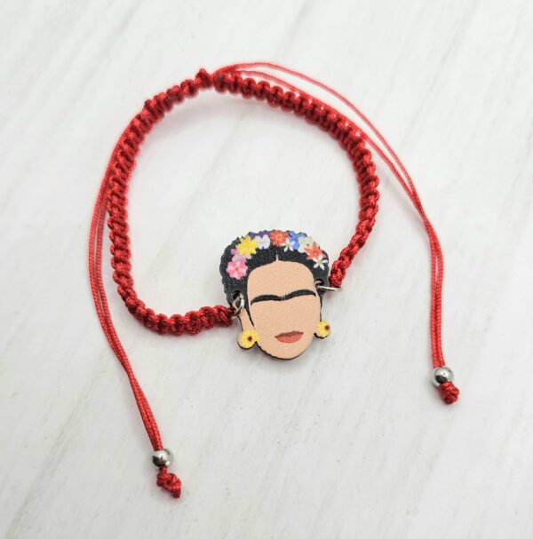 Pulsera Frida Kahlo macramé