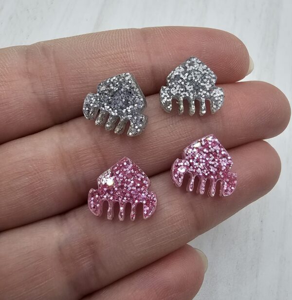 Pendientes Peineta Glitter Pegados