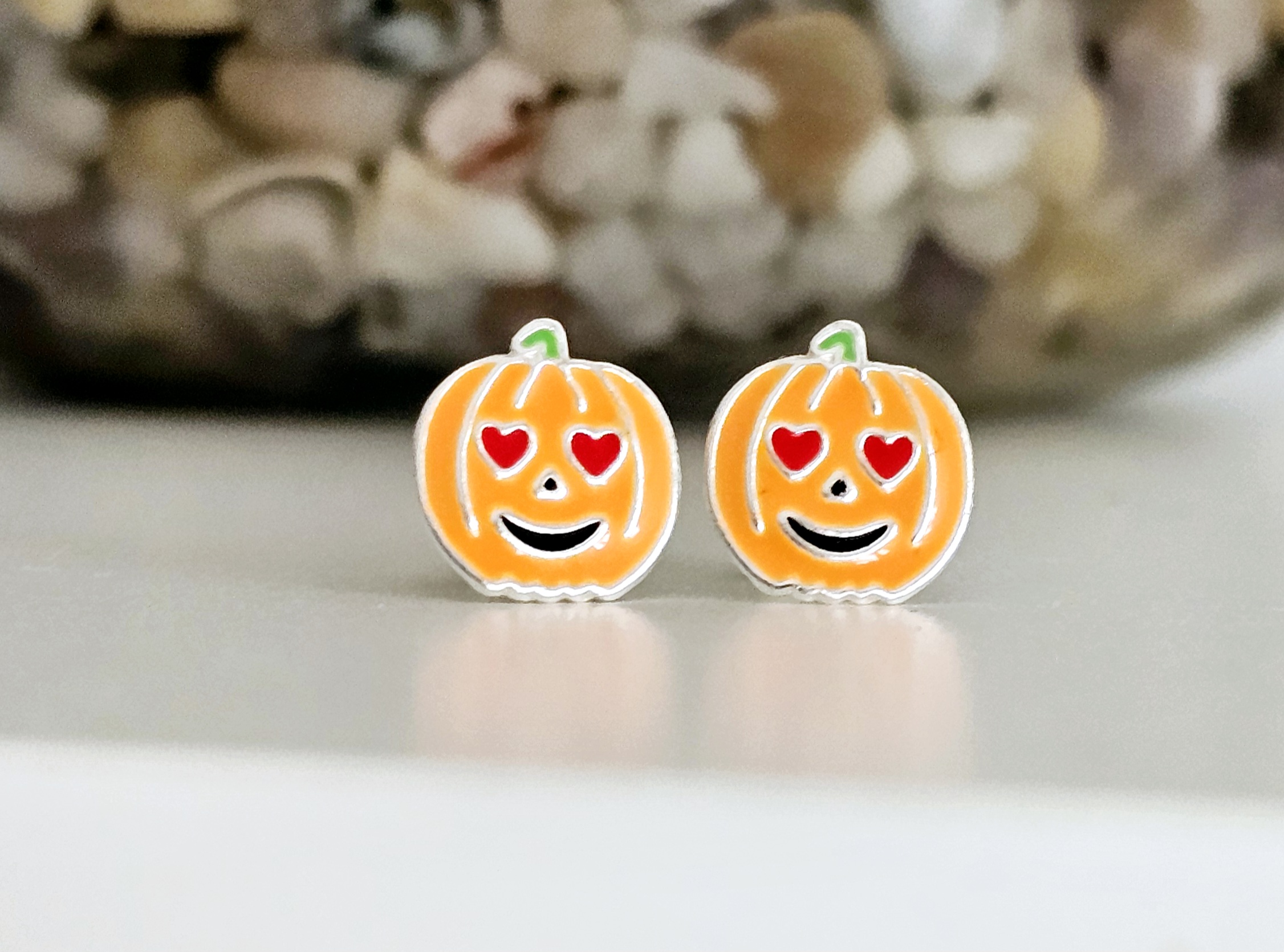 Pendientes Calabaza Plata de ley