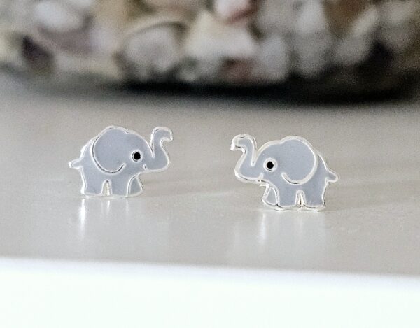 Pendientes Plata Elefante Niña